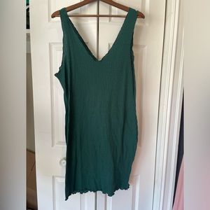 🔥Shein | Ribbed Bodycon Dress w/ Lettuce Hem